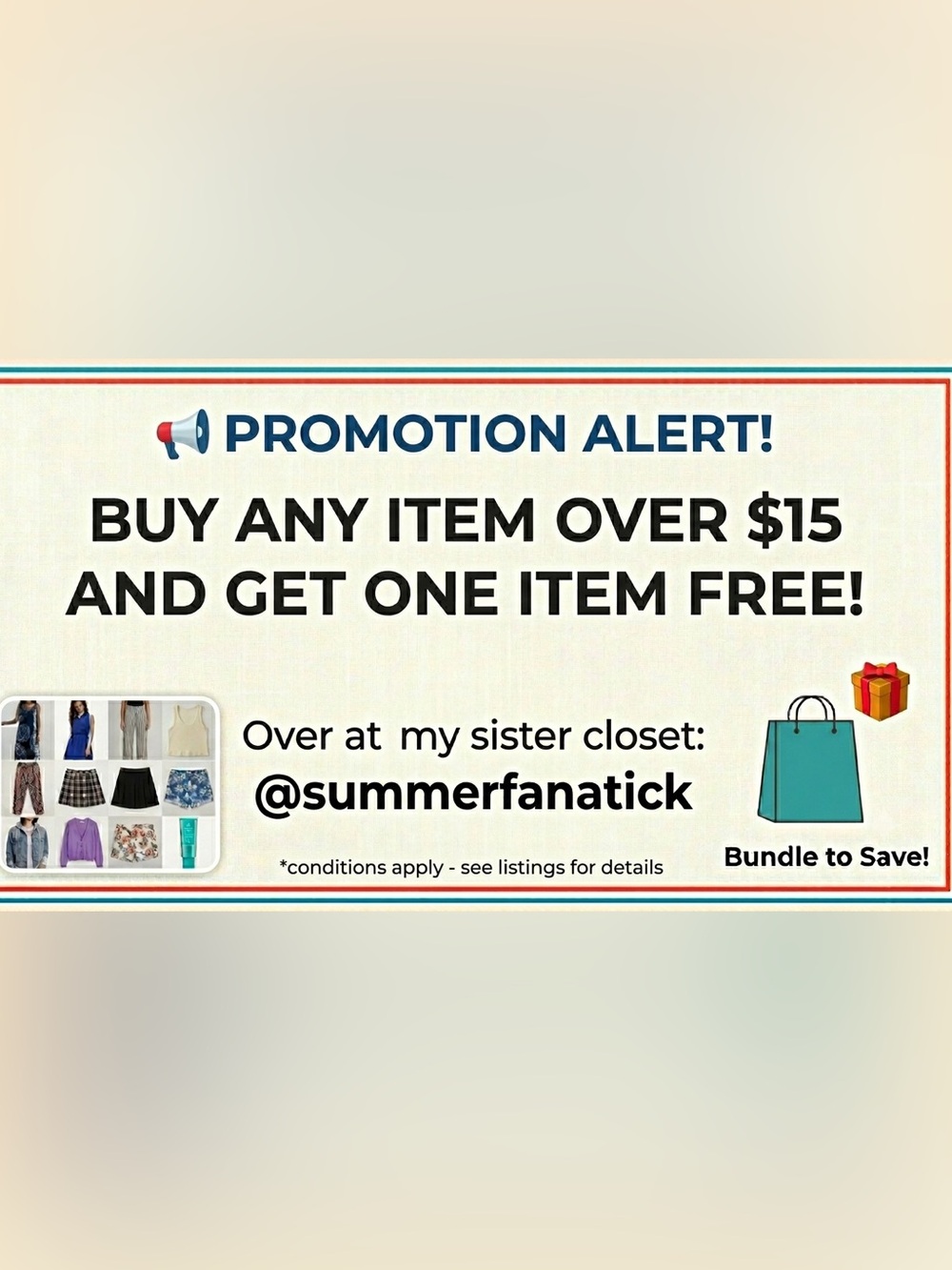 🎁 FREE ITEM PROMO @summerfanatick